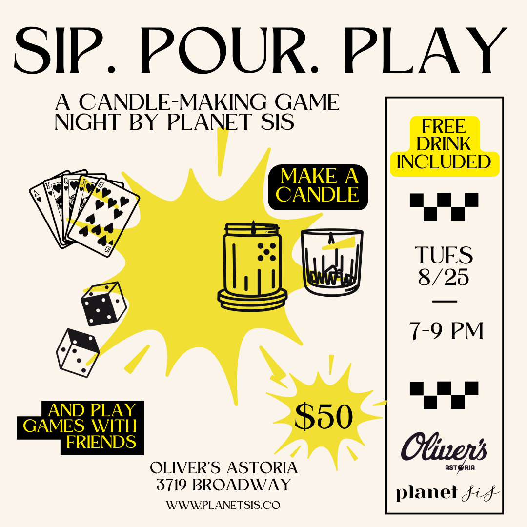 SOLD OUT- Oliver's Astoria X Planet Sis Candle Pouring Event Planet Sis